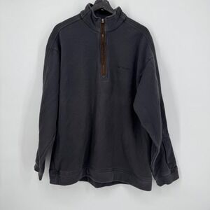 Columbia Sportswear Men's Gray Quarter Zip Long Sleeve Sweatshirt Large